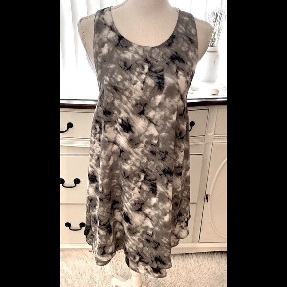 Leith White & Gray Marble Dress Small - Picture 3 of 8